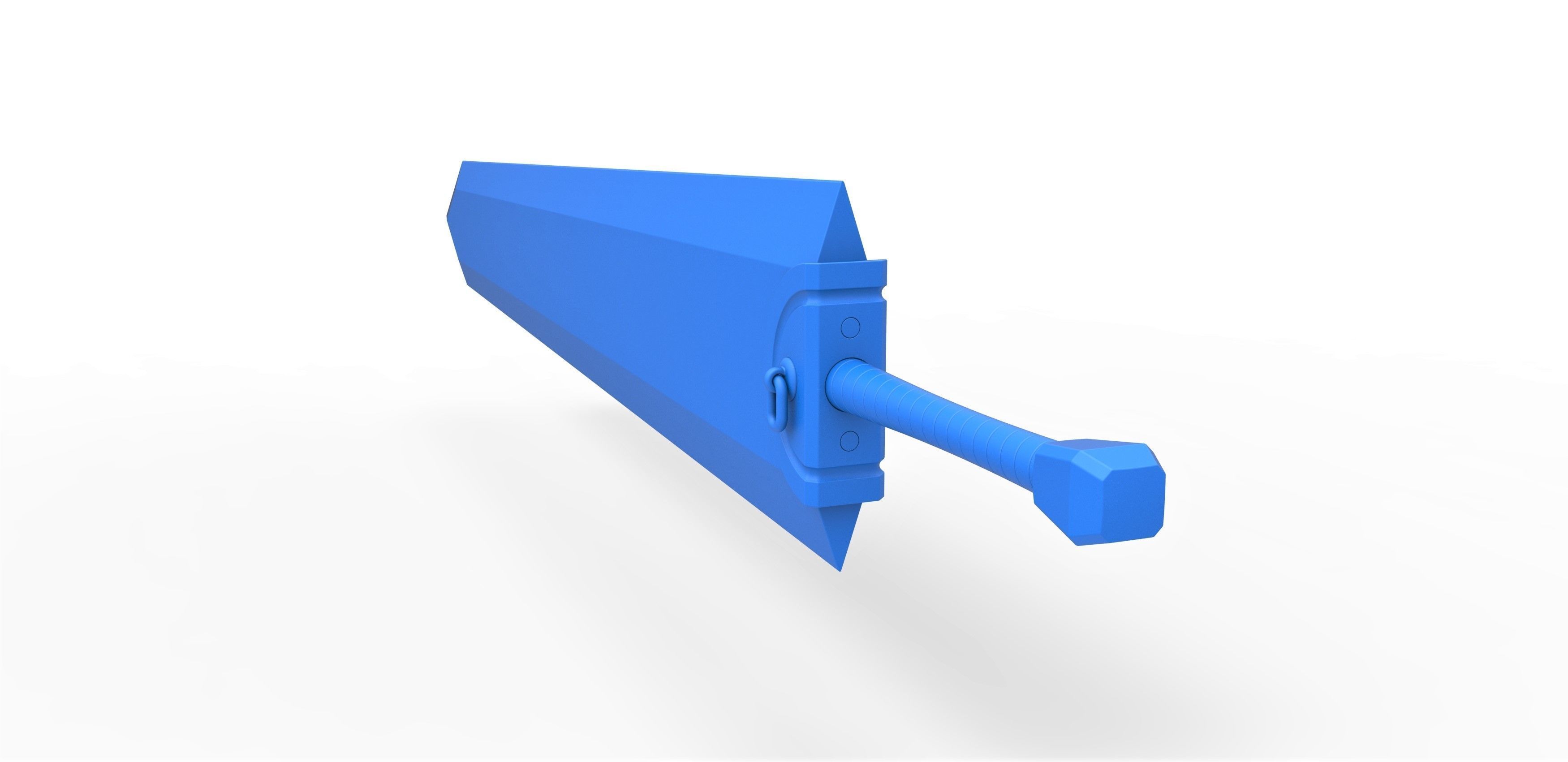 Dragonslayer sword from the manga Berserk 3D print model_17