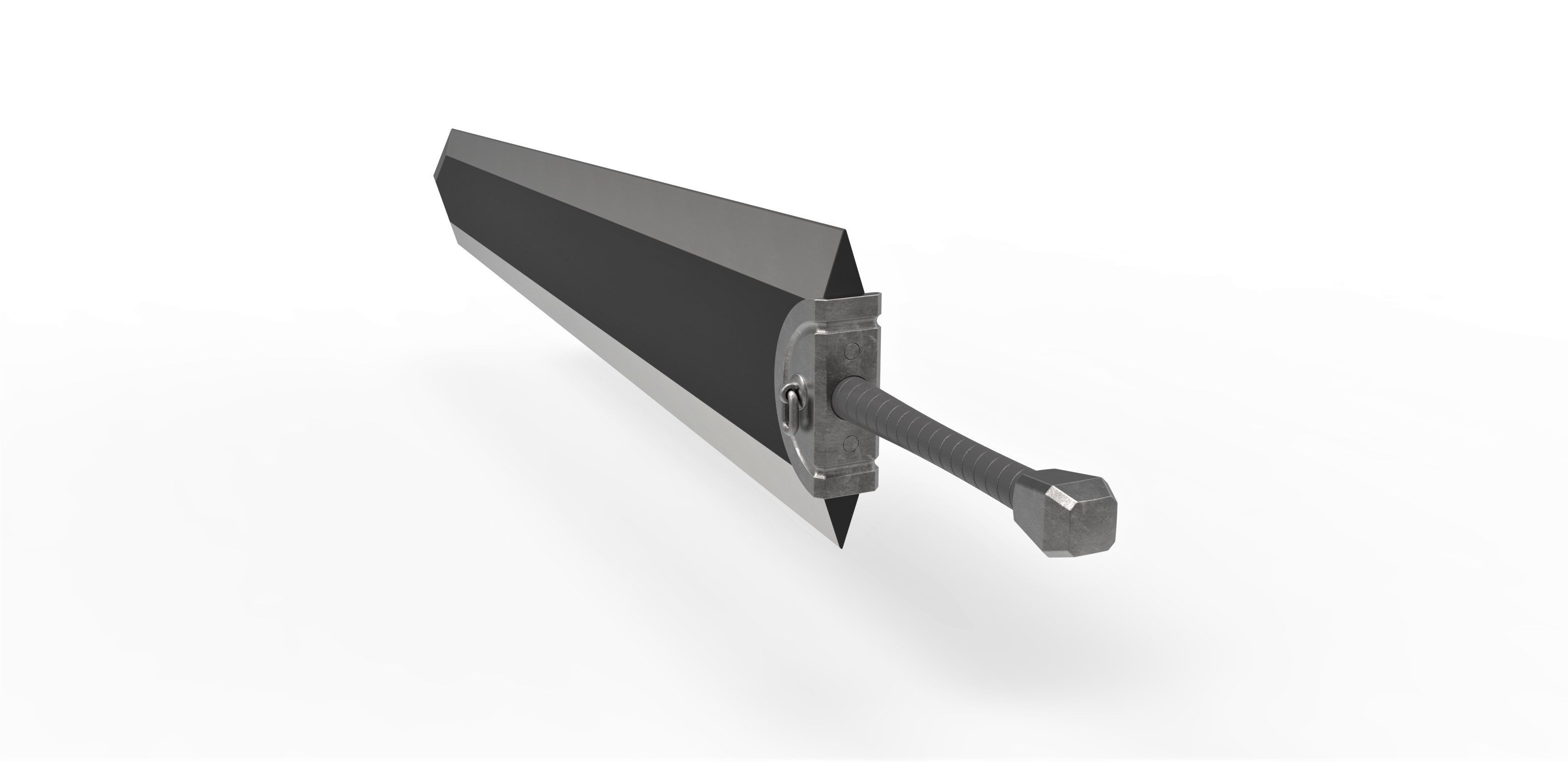 Dragonslayer sword from the manga Berserk 3D print model_7