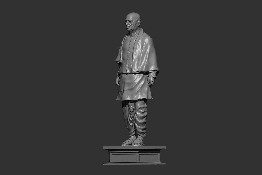 STATUE OF UNITY TALLEST STATUE SARDAR VALLABHBHAI PATEL 3D print model_4
