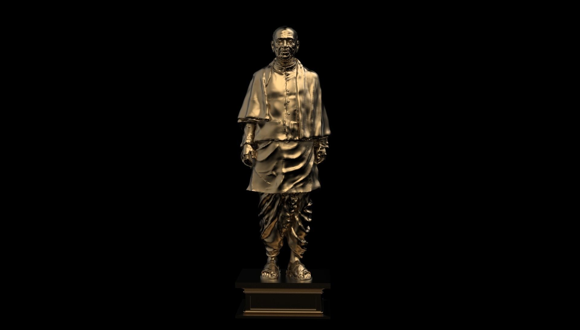 STATUE OF UNITY TALLEST STATUE SARDAR VALLABHBHAI PATEL 3D print model_6