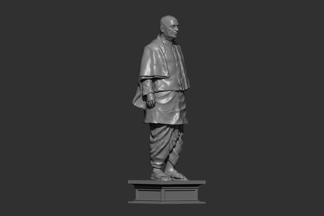 STATUE OF UNITY TALLEST STATUE SARDAR VALLABHBHAI PATEL 3D print model_2