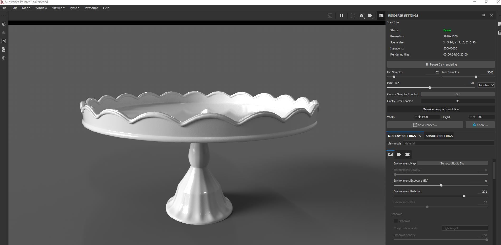 Cake Stand 3D model 3D model_2