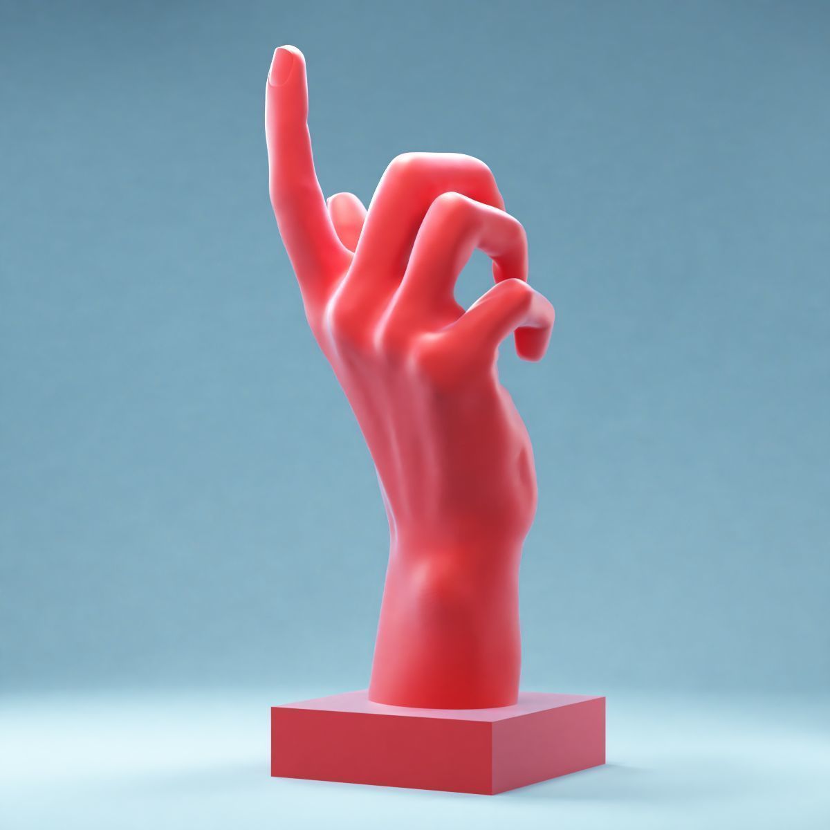 Hands 7 hand sculpture 3D print model_3