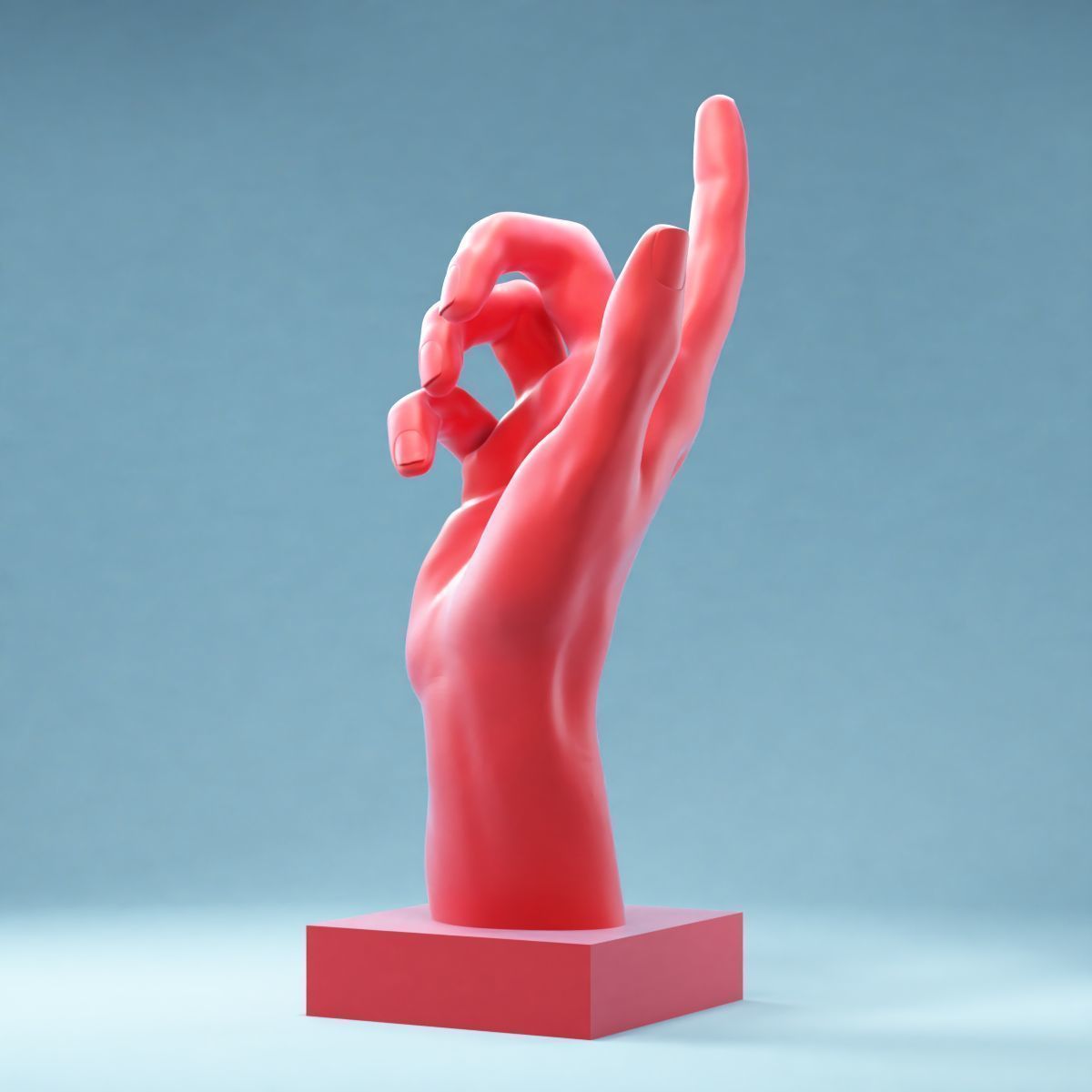 Hands 7 hand sculpture 3D print model_9