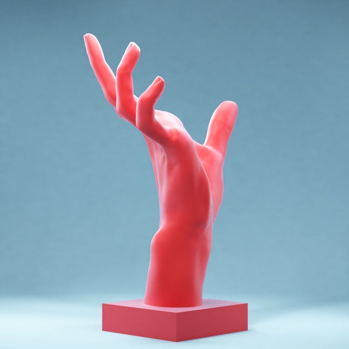 Hands 6 hand sculpture 3D print model_1