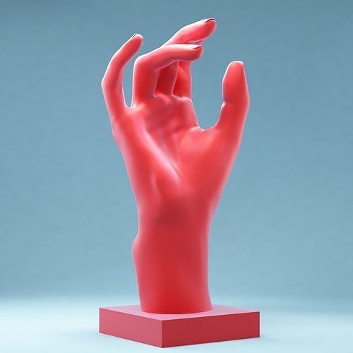 Hands 5 mannequin hand 3D print model
