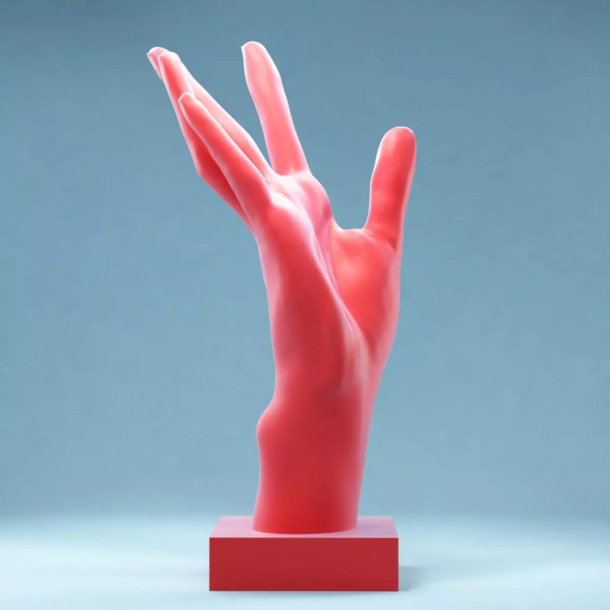 Hands 4 mannequin hand 3D print model_0