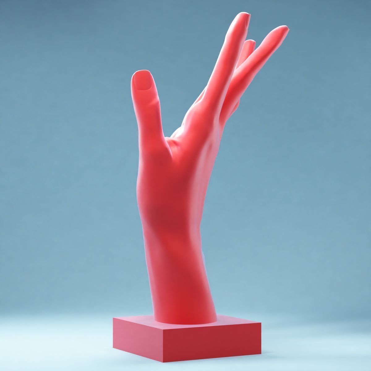Hands 4 mannequin hand 3D print model_7