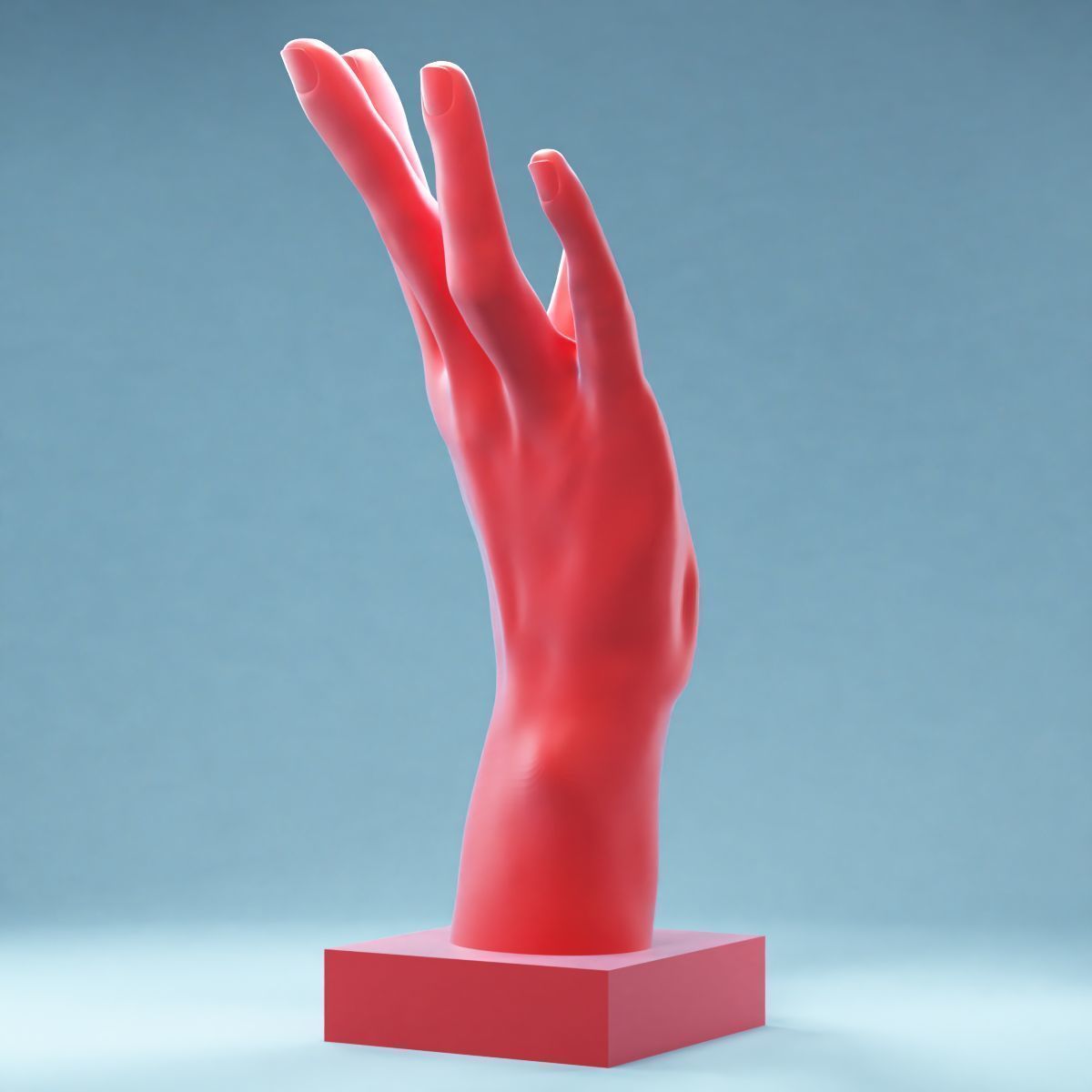 Hands 4 mannequin hand 3D print model_2