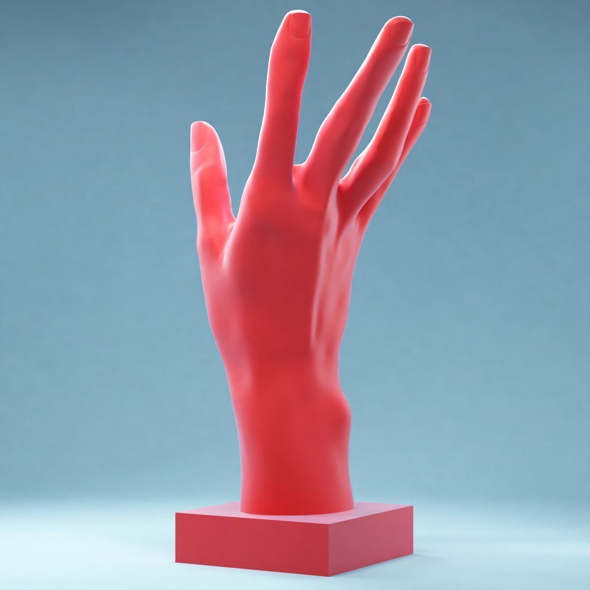Hands 4 mannequin hand 3D print model_5
