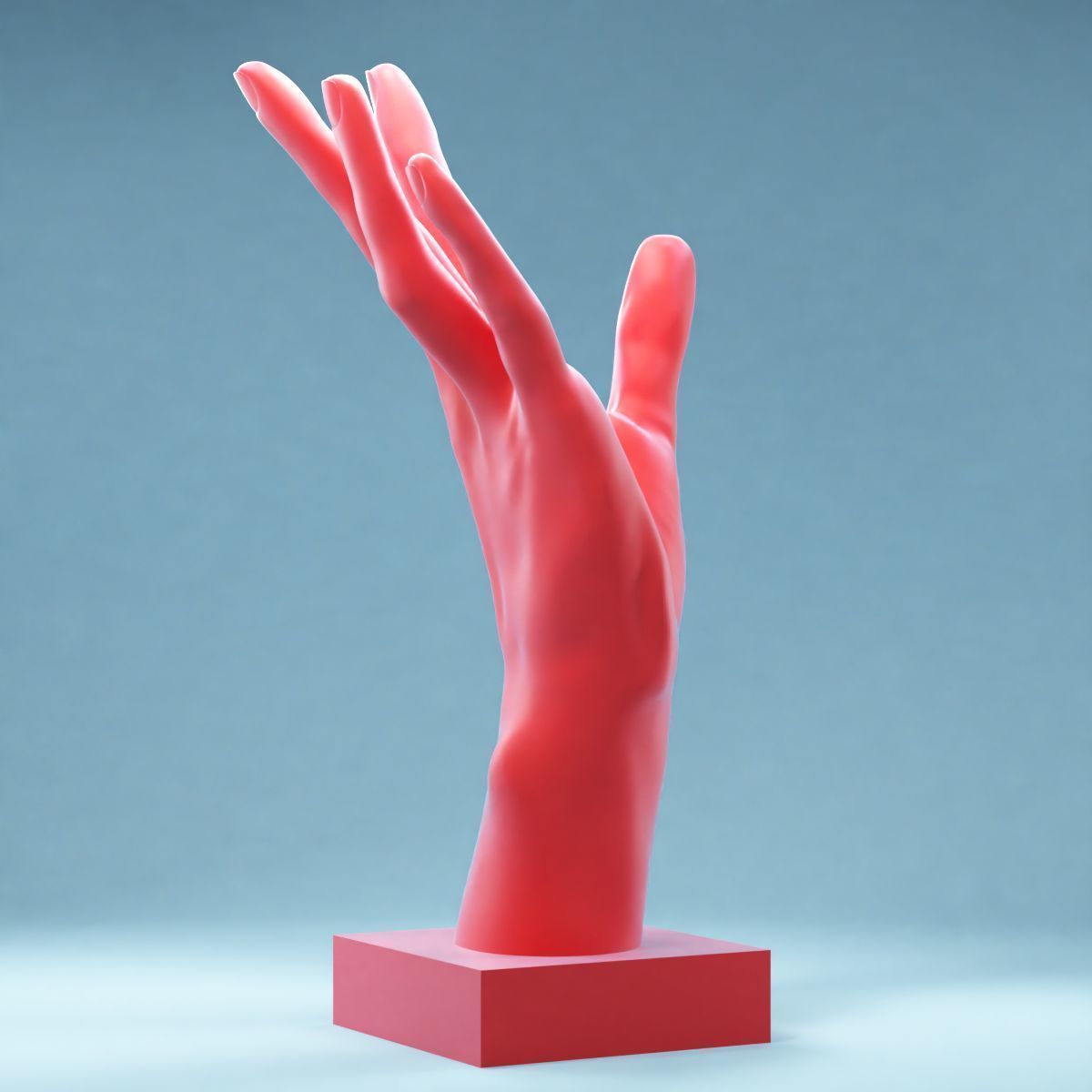 Hands 4 mannequin hand 3D print model_1