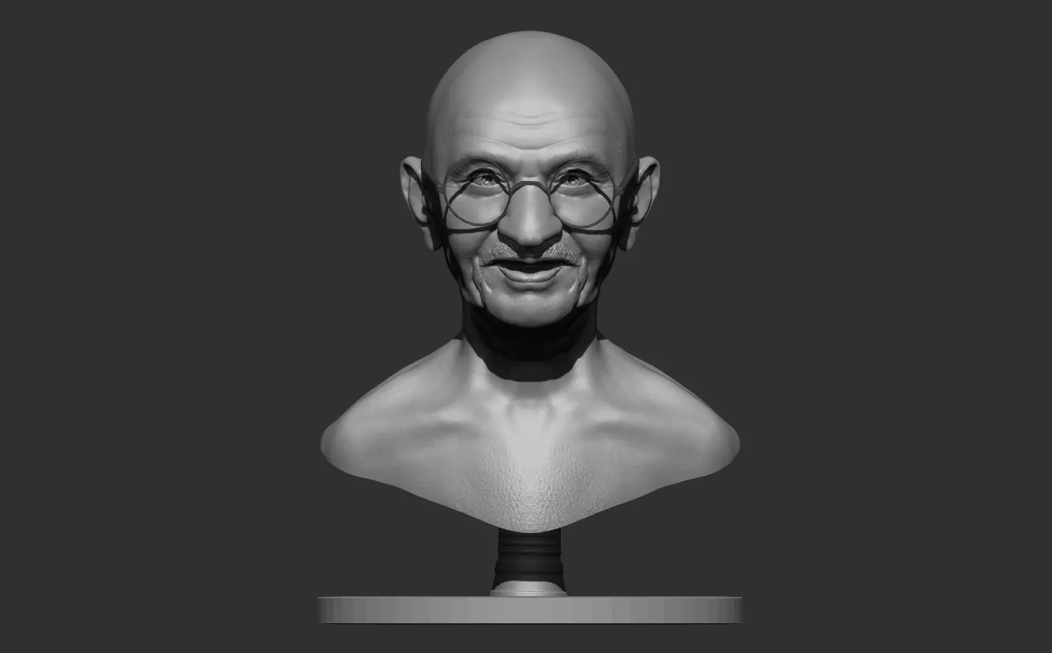 MAHATMA GANDHI MOHANDAS KARAMCHAND GANDHI BAPU FATHER OF NATION 3D print model_0