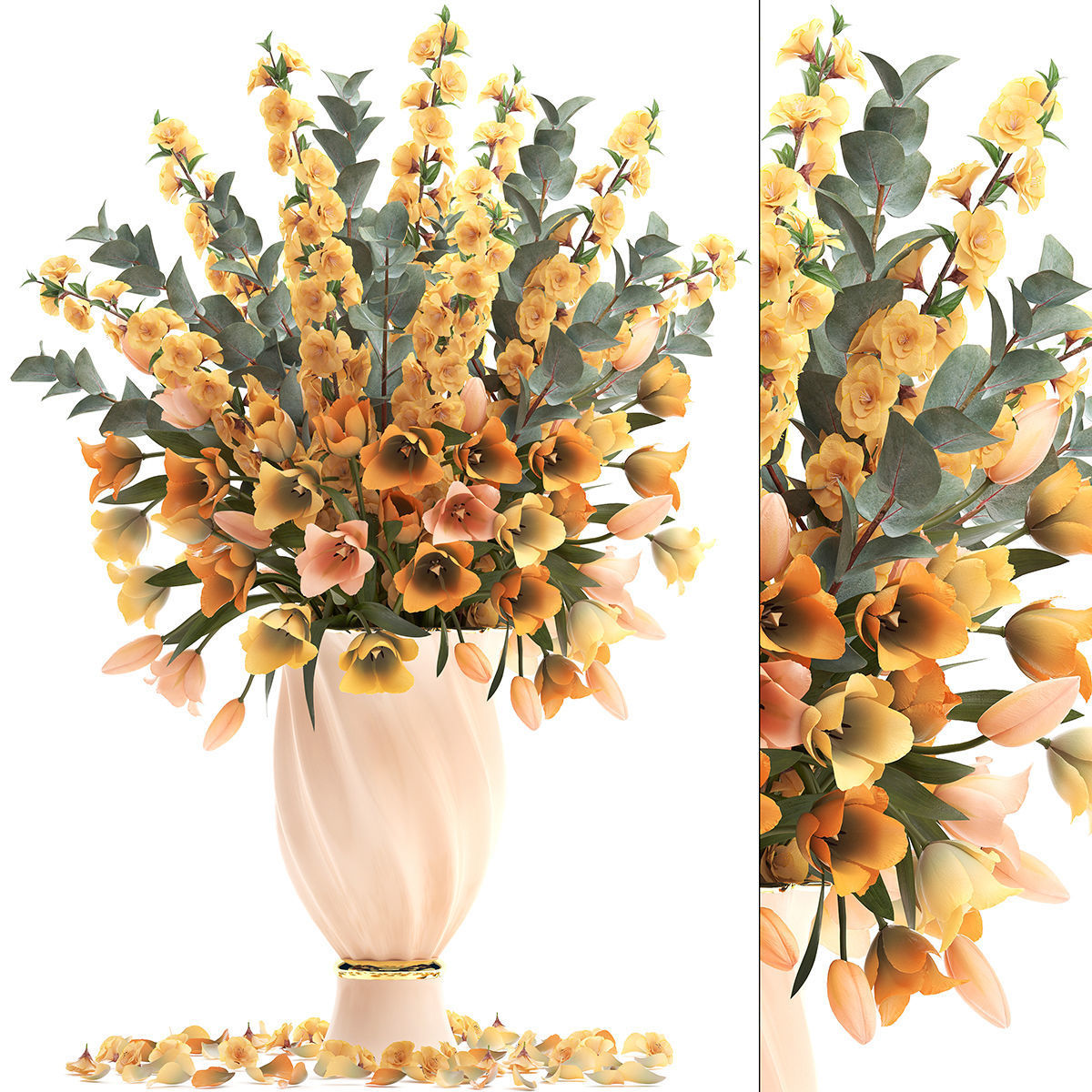 Collection of bouquets 30 pieces 3D model_24