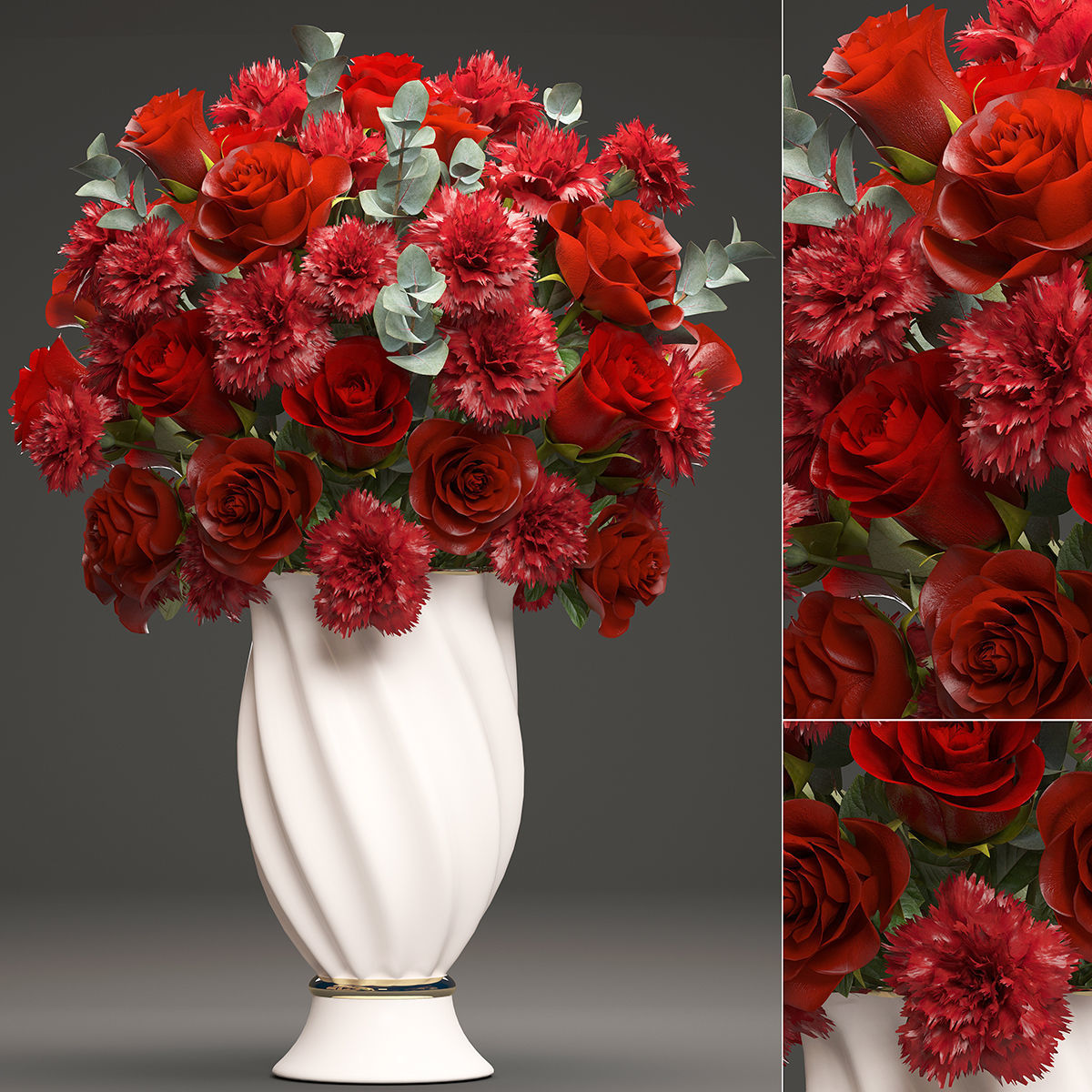 Collection of bouquets 30 pieces 3D model_3