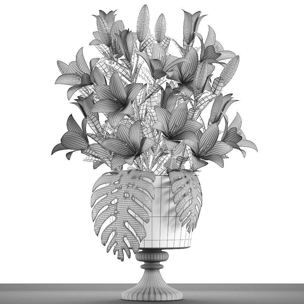 Collection of bouquets 30 pieces 3D model_28