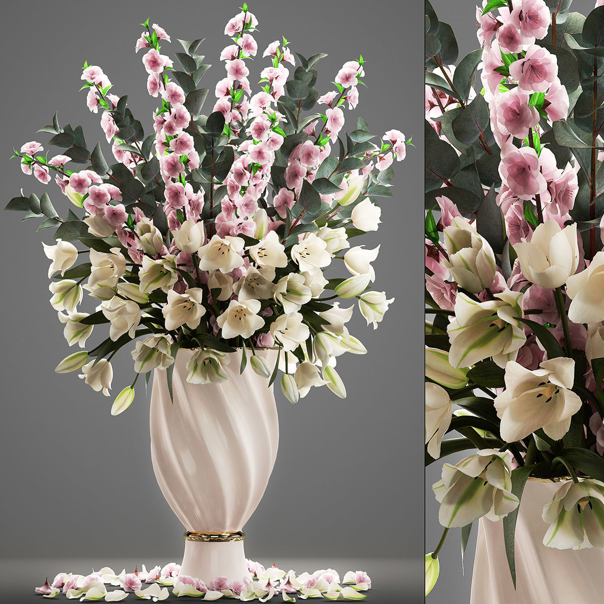 Collection of bouquets 30 pieces 3D model_25