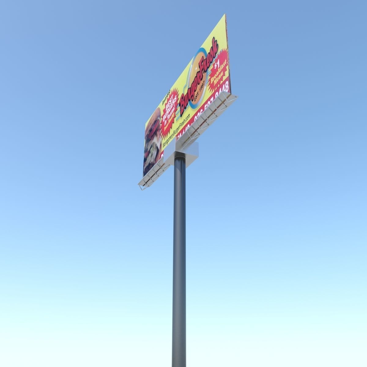 Freeway Billboard 3D model_4