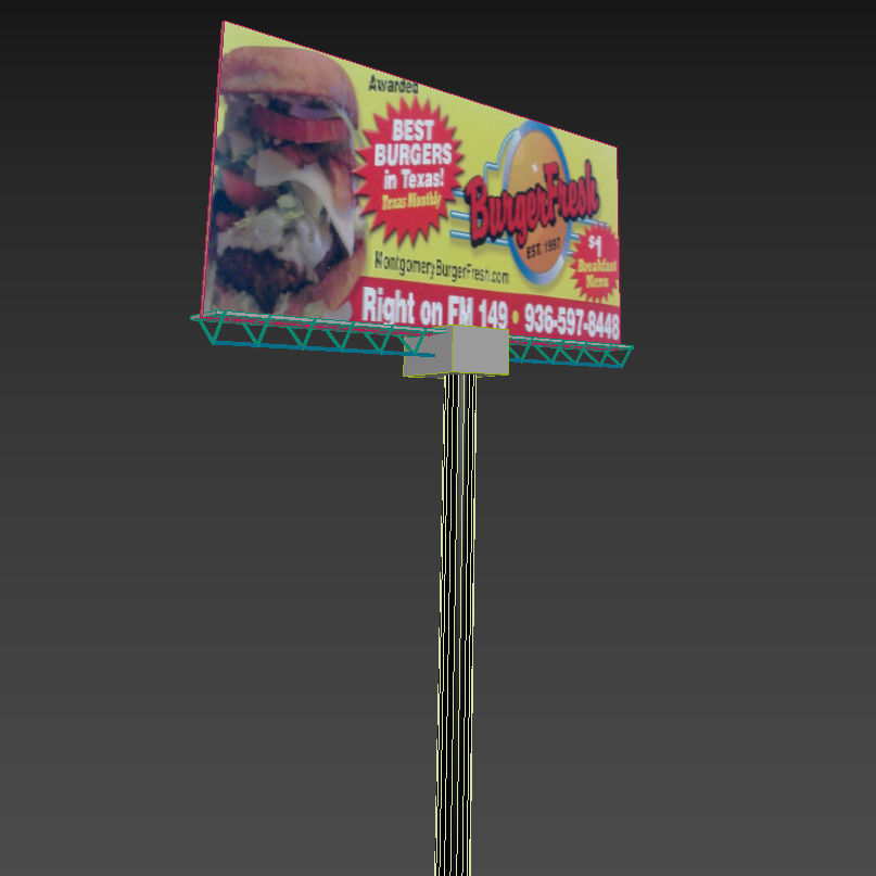 Freeway Billboard 3D model_5