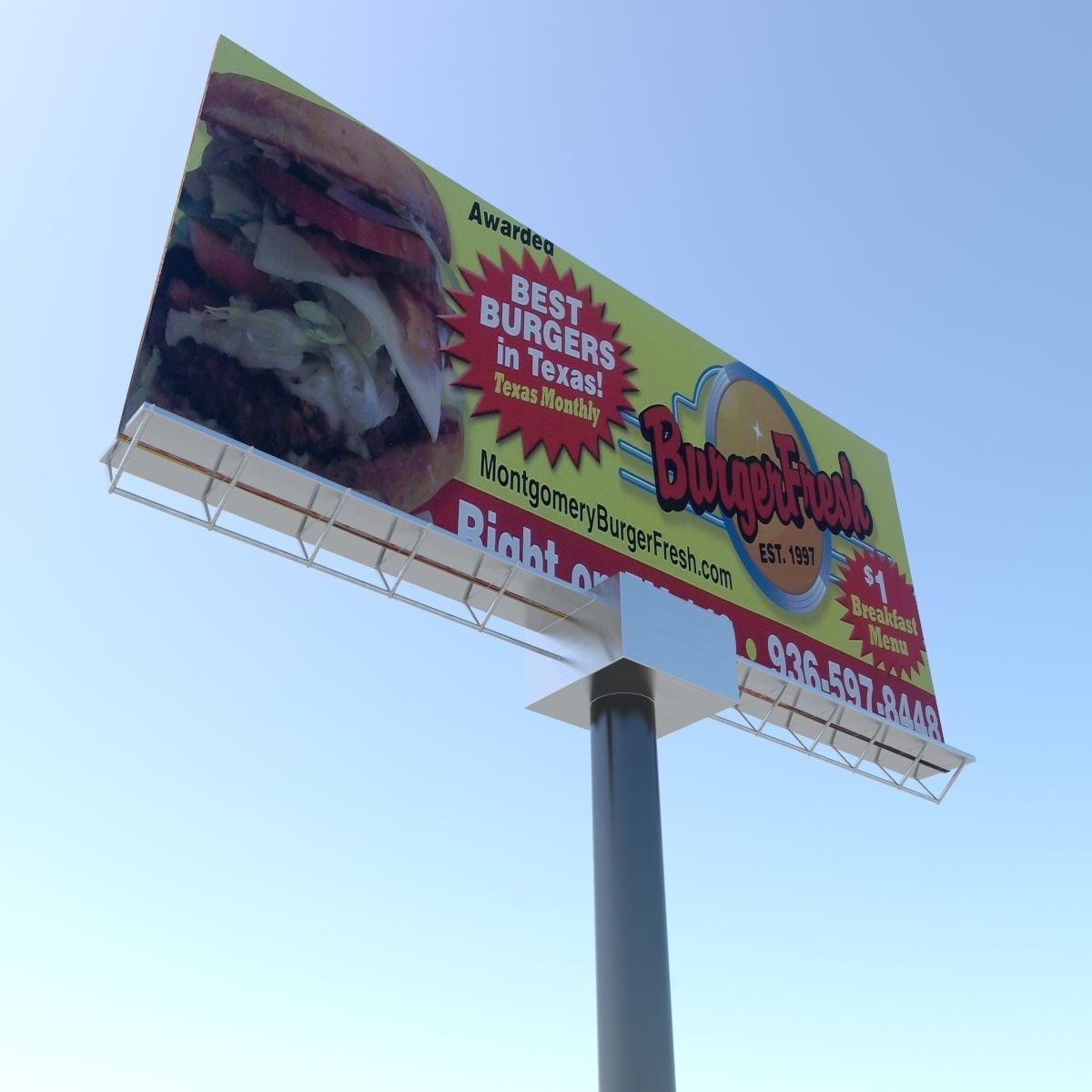 Freeway Billboard 3D model_3