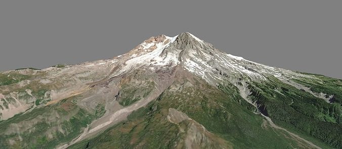 Mount Rainier 3d model 3D model