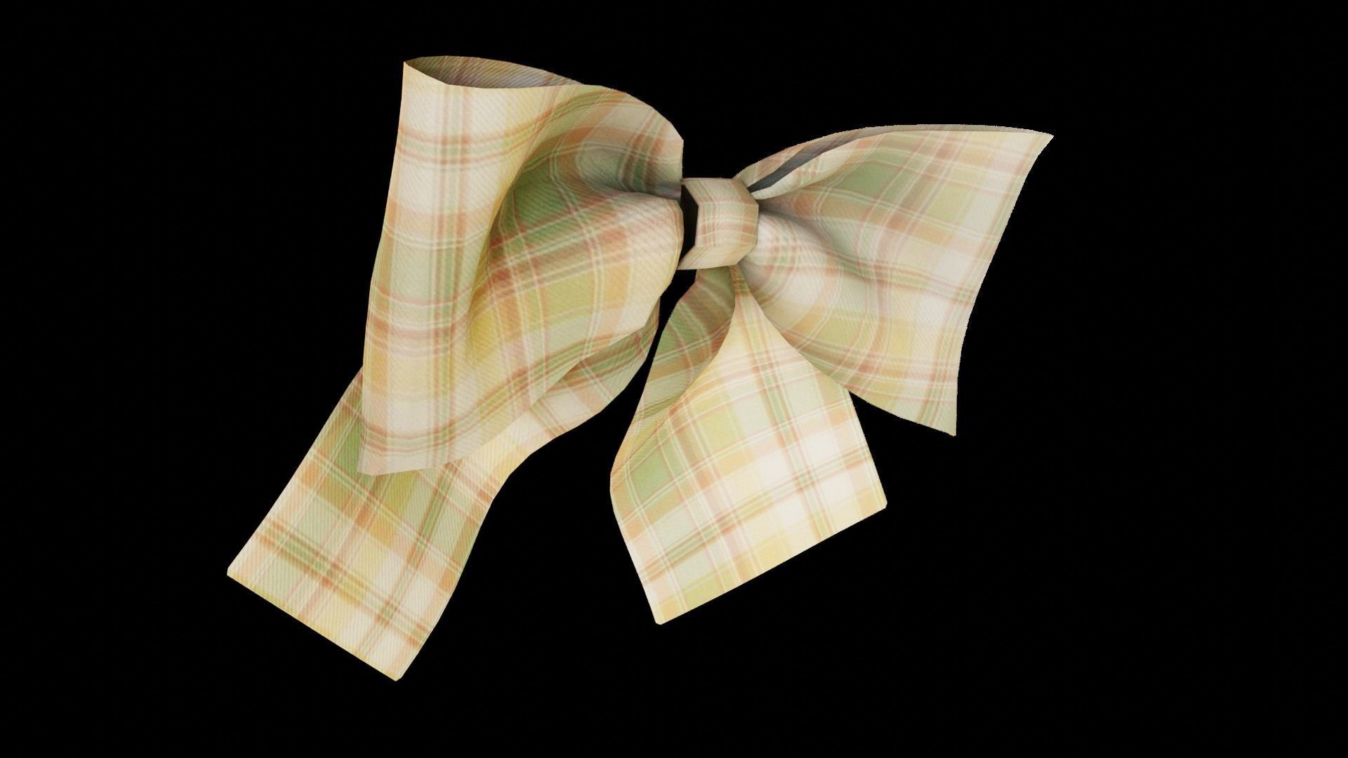 Bow uniform student outfit v25 3D model_5