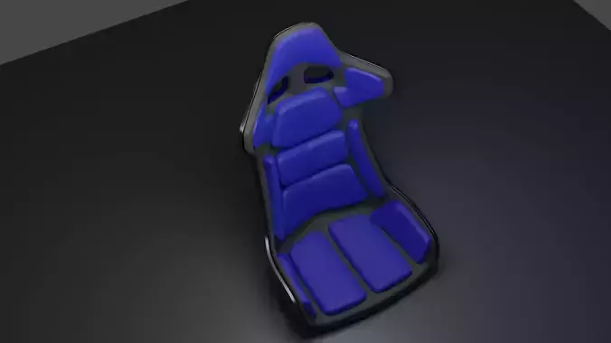 blue sport bucket seat
