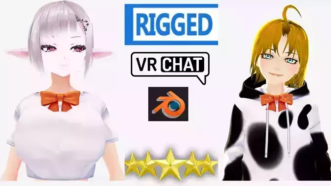 2 Cute Anime girls characters collection g16