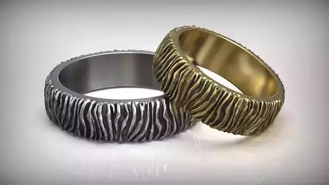 Design Shape Ring Wedding Band 3D print model