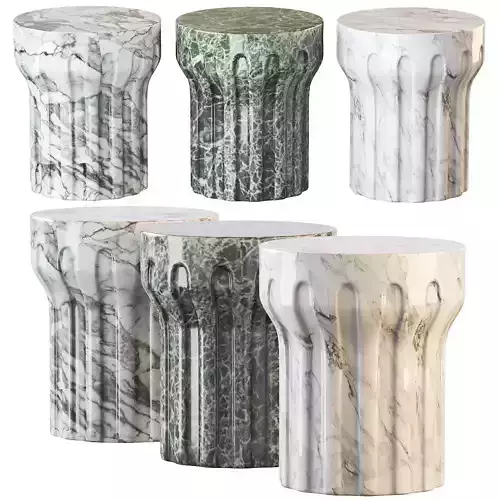 Dark Gray Donegal End Table 3D model