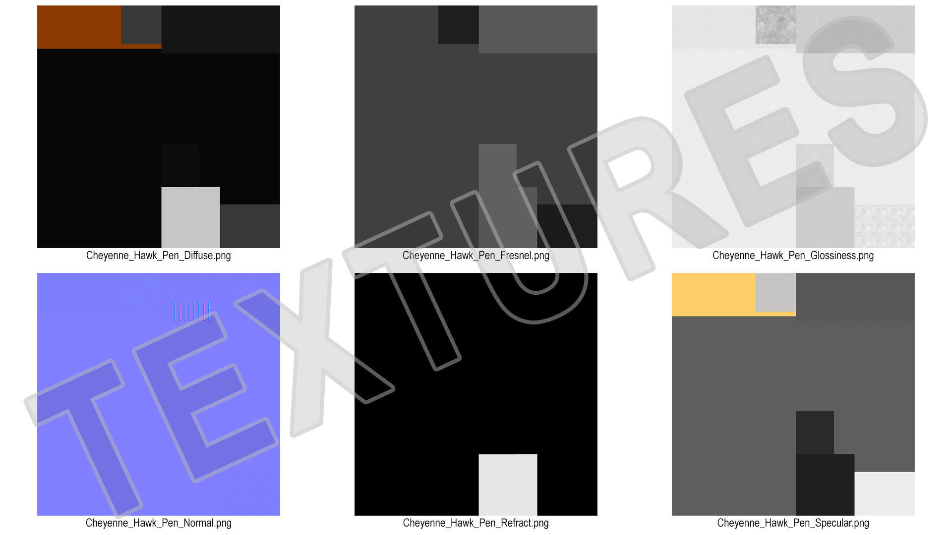 Cheyenne Hawk Tattoo Machine Pen 3D model_14