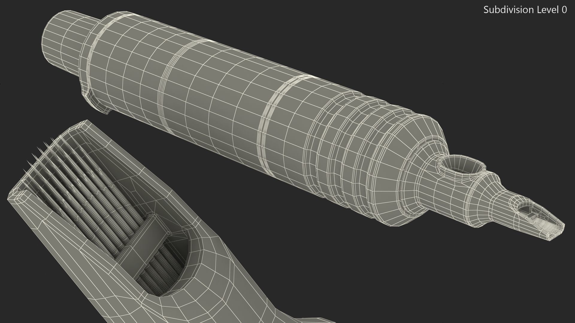 Cheyenne Hawk Tattoo Machine Pen 3D model_11