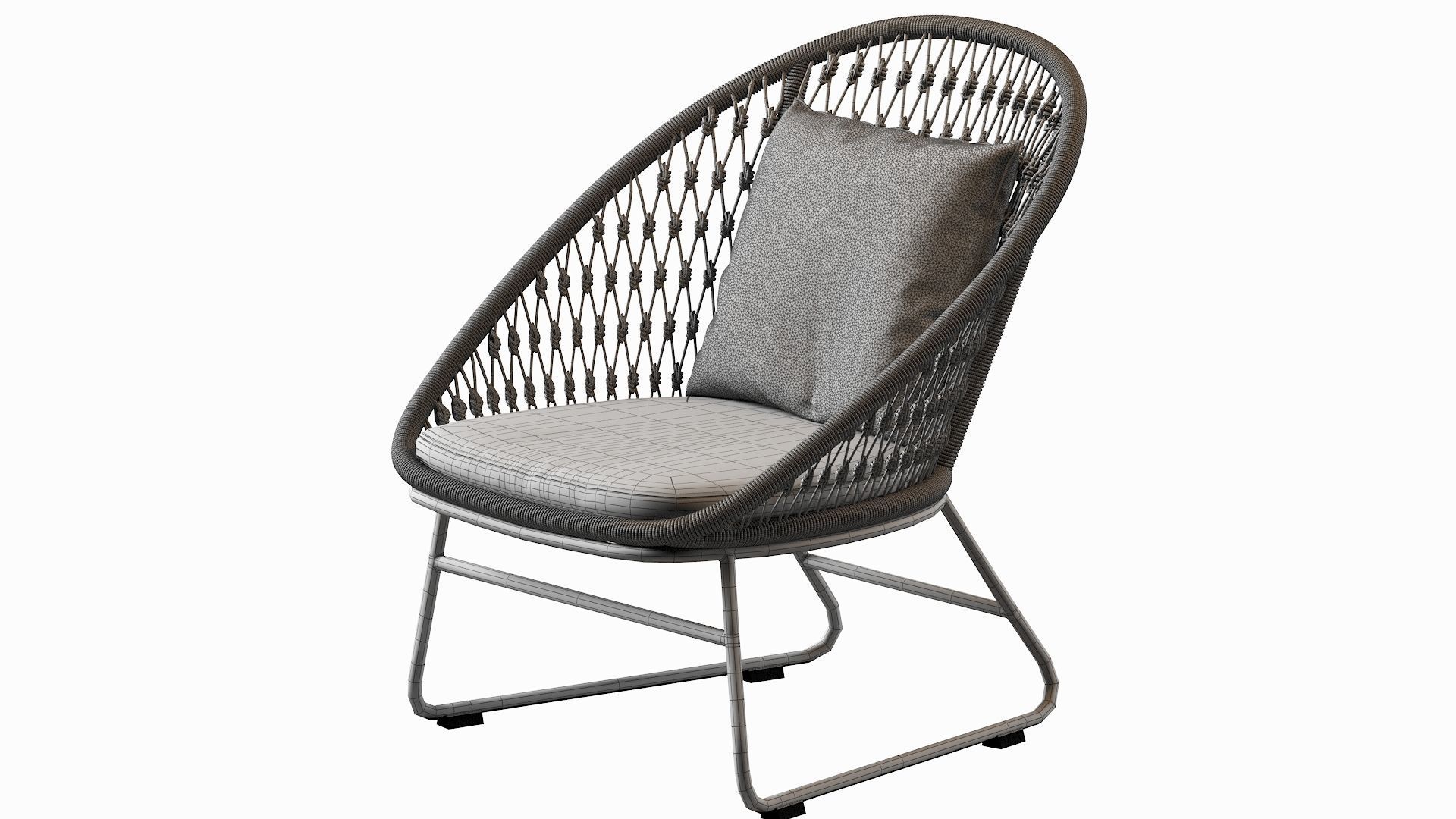 Outdoor Lounge Chair Coco Republic Bolletti 3D model_28