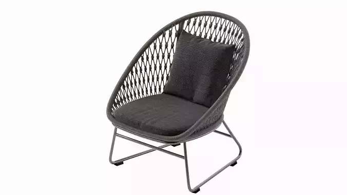 Outdoor Lounge Chair Coco Republic Bolletti 3D model