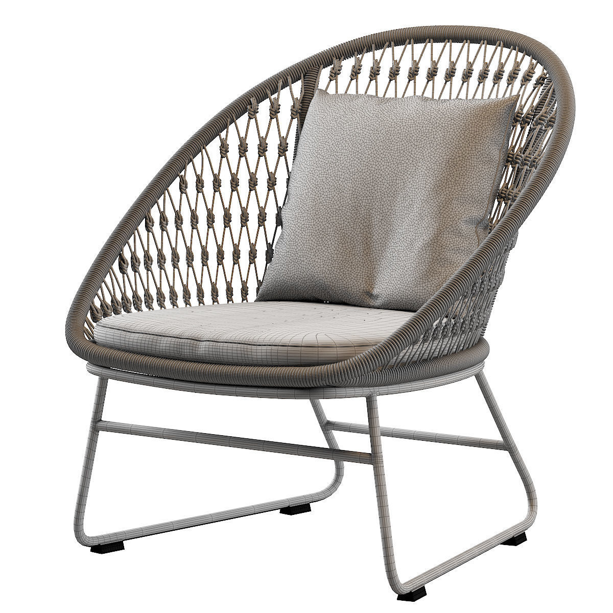 Outdoor Lounge Chair Coco Republic Bolletti 3D model_26