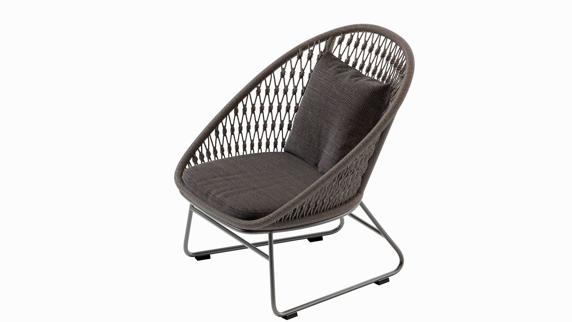 Outdoor Lounge Chair Coco Republic Bolletti 3D model_2