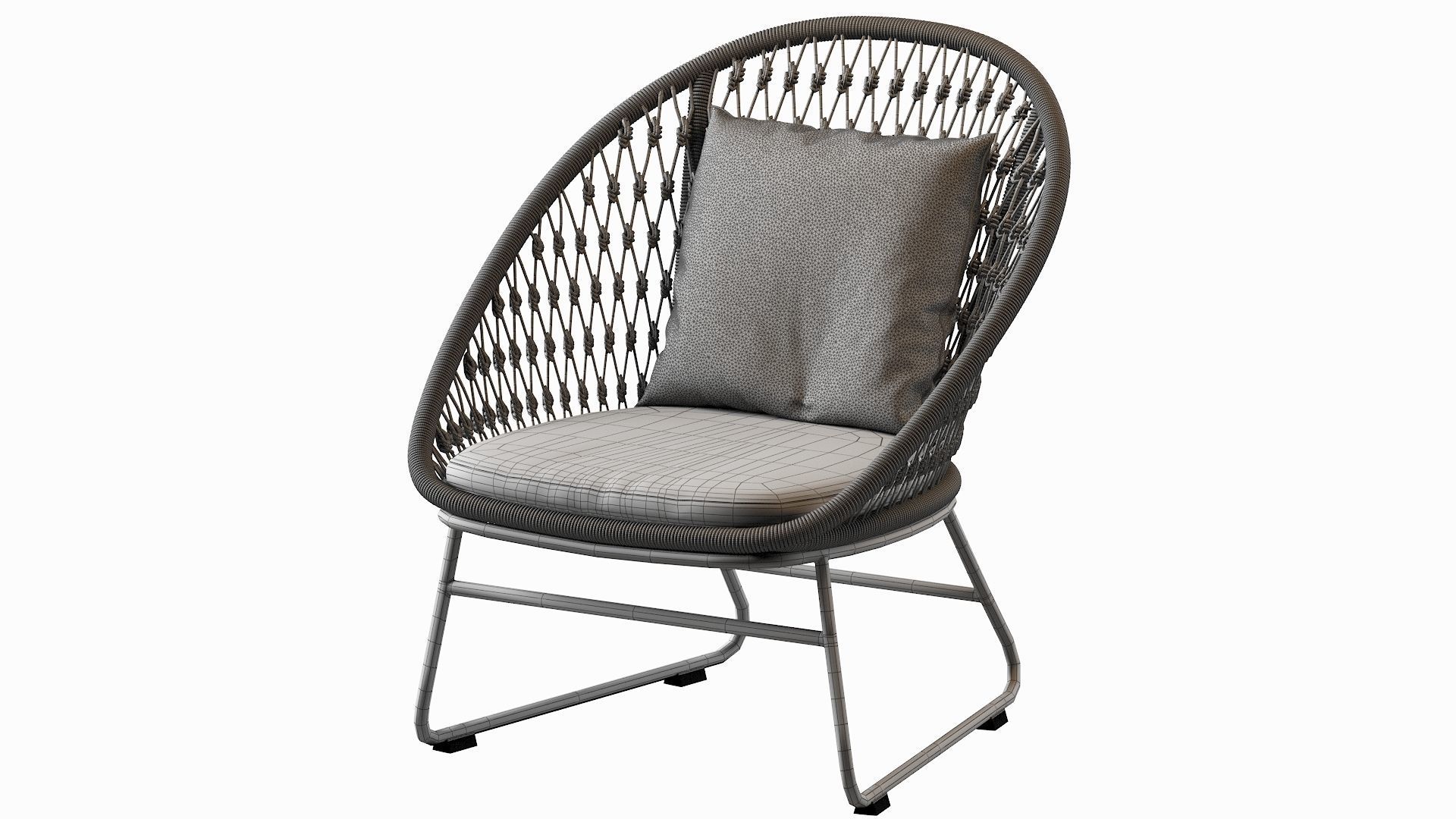 Outdoor Lounge Chair Coco Republic Bolletti 3D model_33