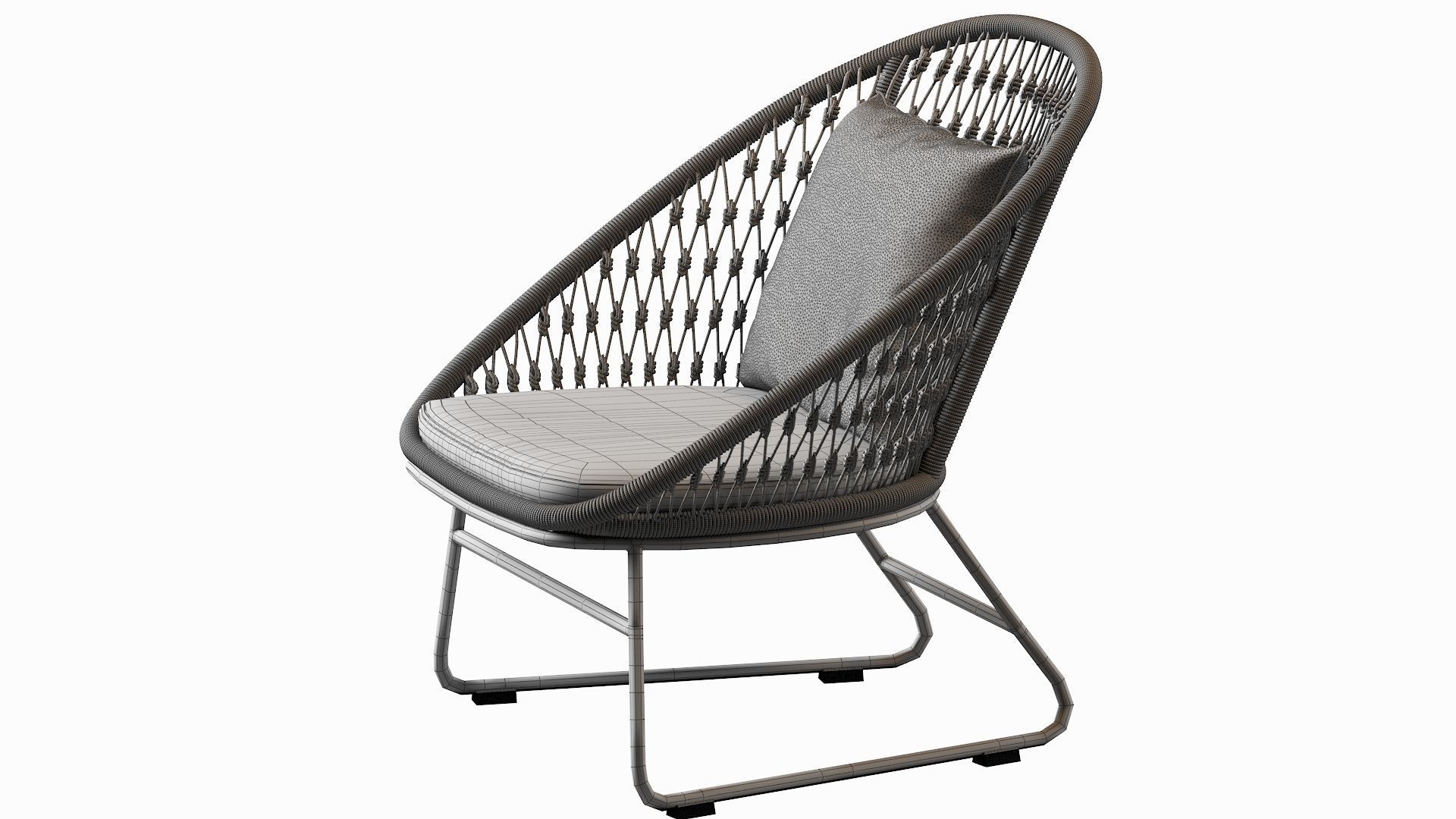 Outdoor Lounge Chair Coco Republic Bolletti 3D model_27