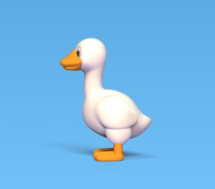 Cute Goose 3D print model_1
