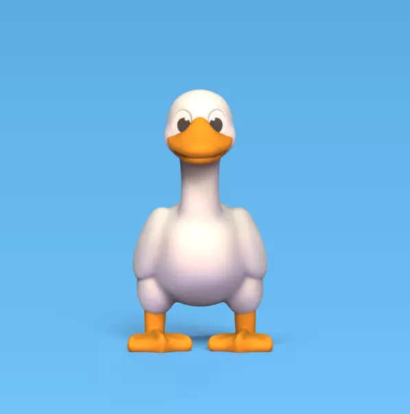 Cute Goose 3D print model_0