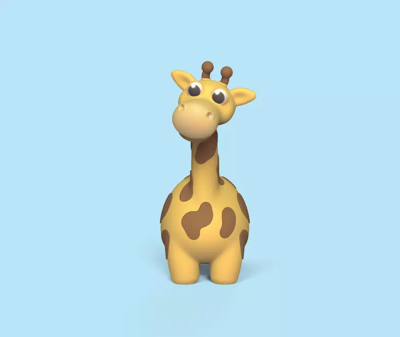 Funny Giraffe 3D print model_0