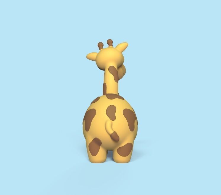 Funny Giraffe 3D print model_2