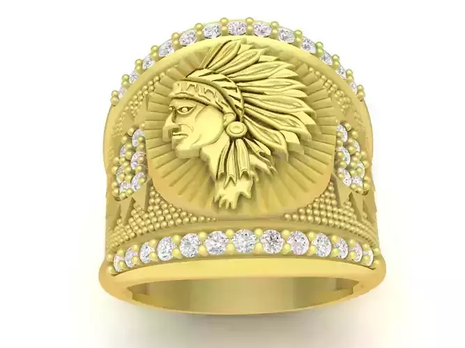 NATIVE Warrior ring 2474