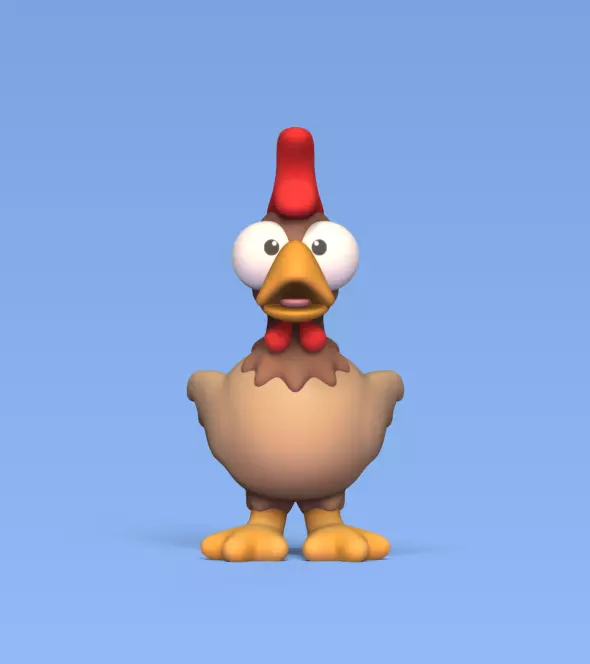Chicken Big Eye 3D print model