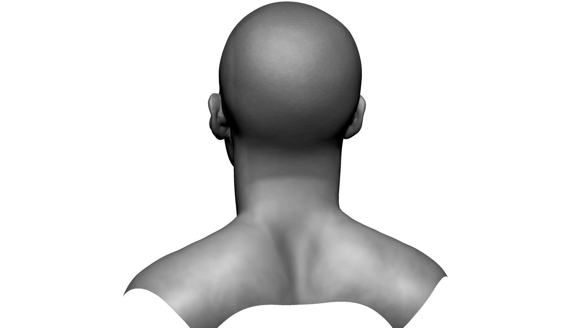 Asian Male Head 3D model_4