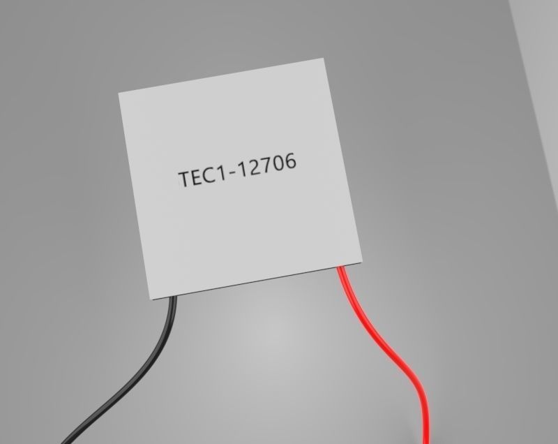 Peltier module Free 3D model_2