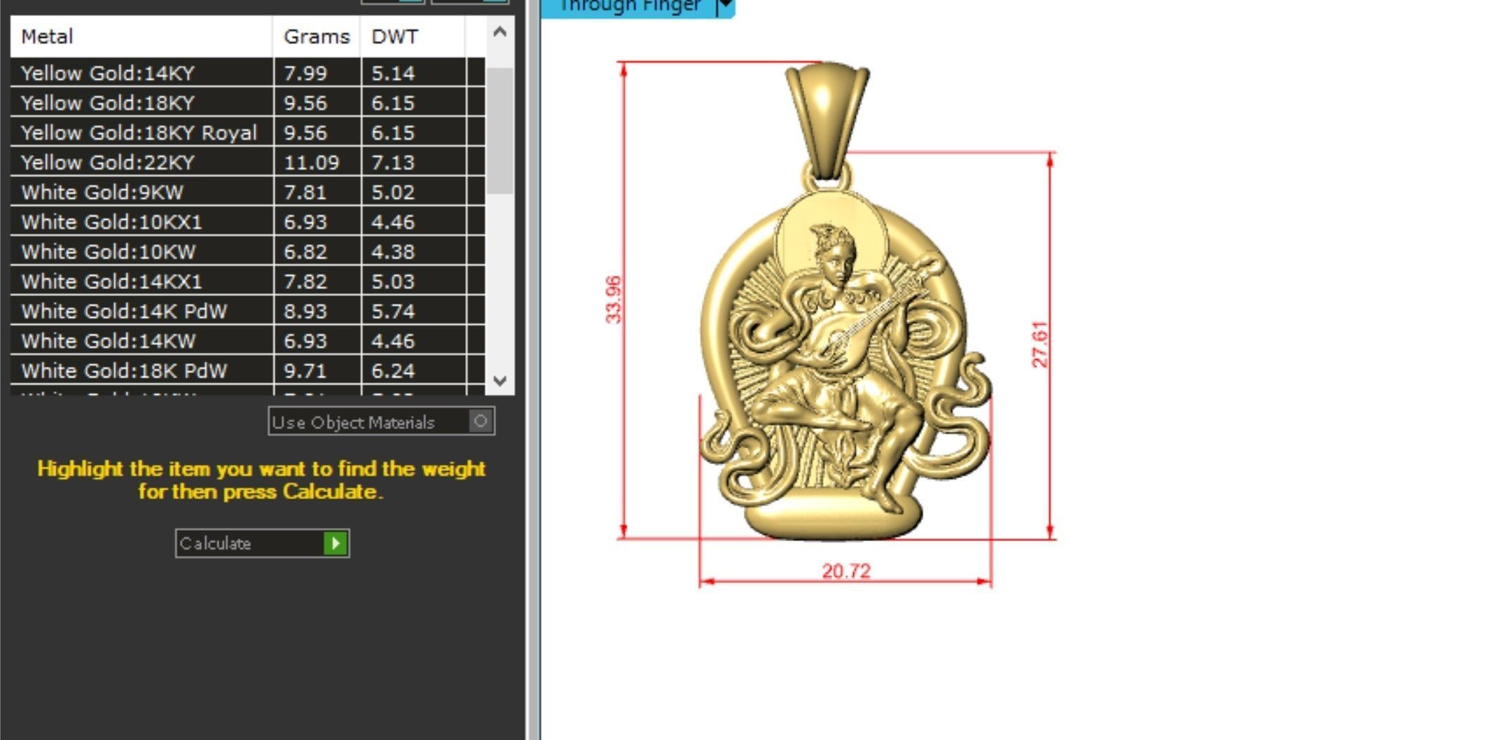 Necklaces Buddha 3D print model_3