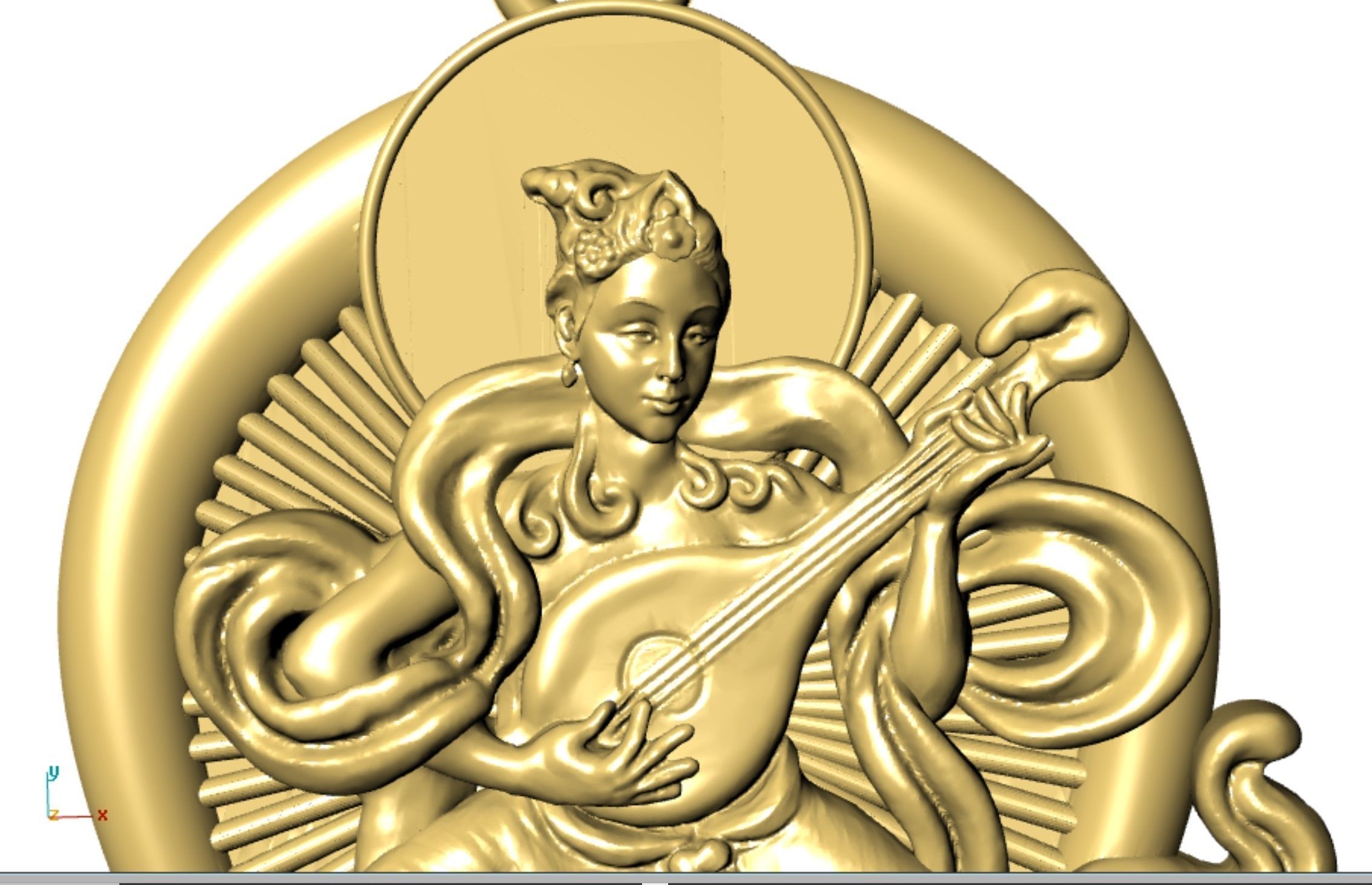 Necklaces Buddha 3D print model_1