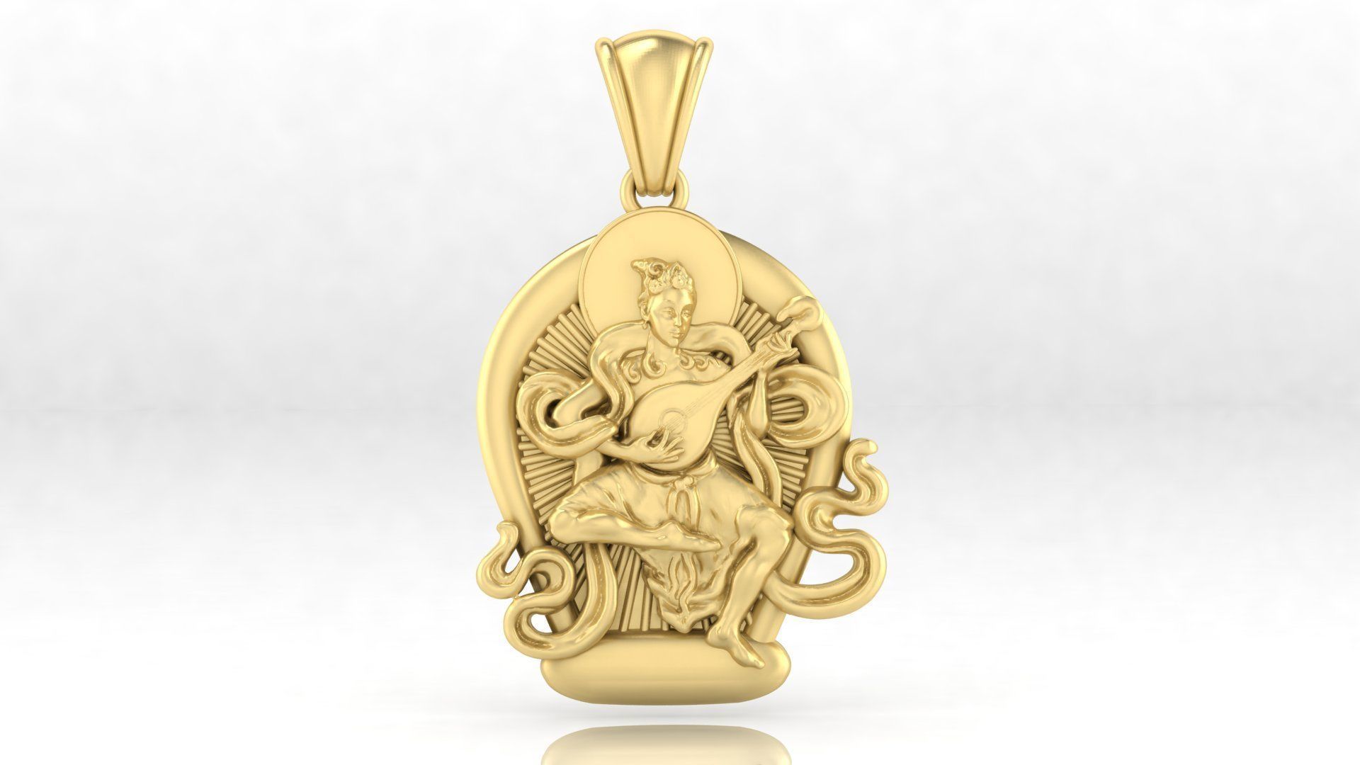 Necklaces Buddha 3D print model_2