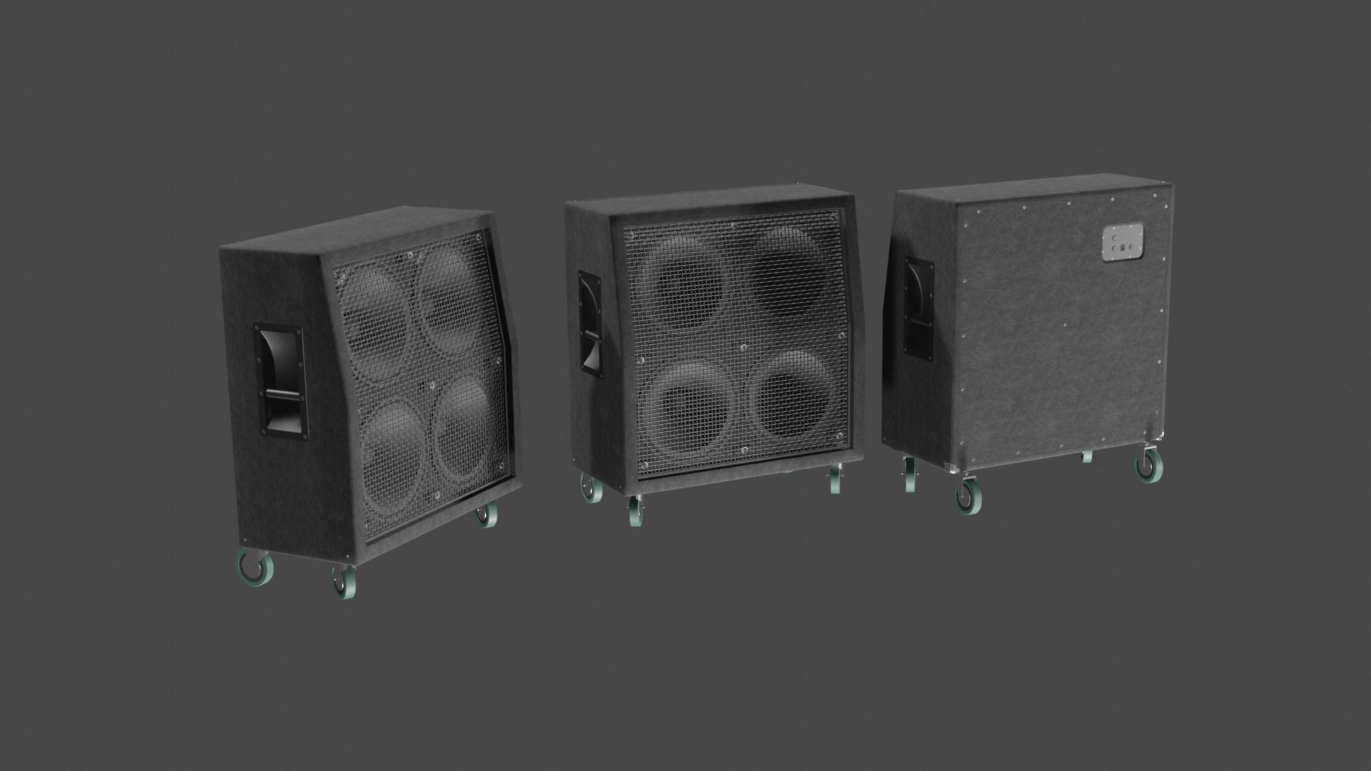 Speaker Cabinet 4x12 3D model_8