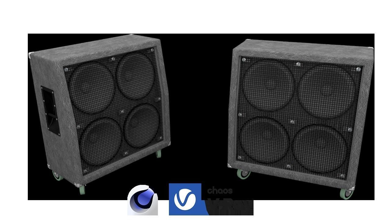 Speaker Cabinet 4x12 3D model_39